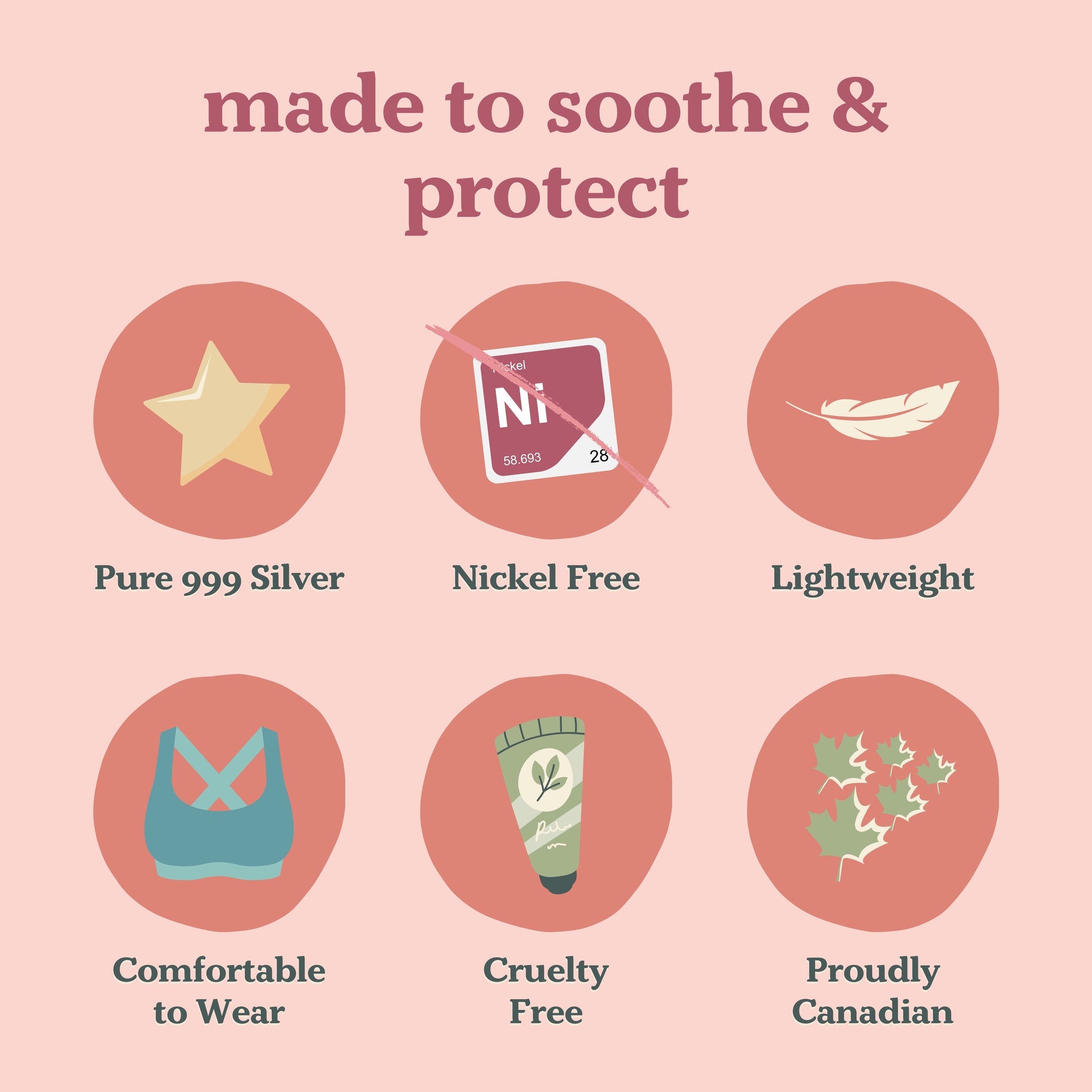 Sterling Silver Nursing Cups