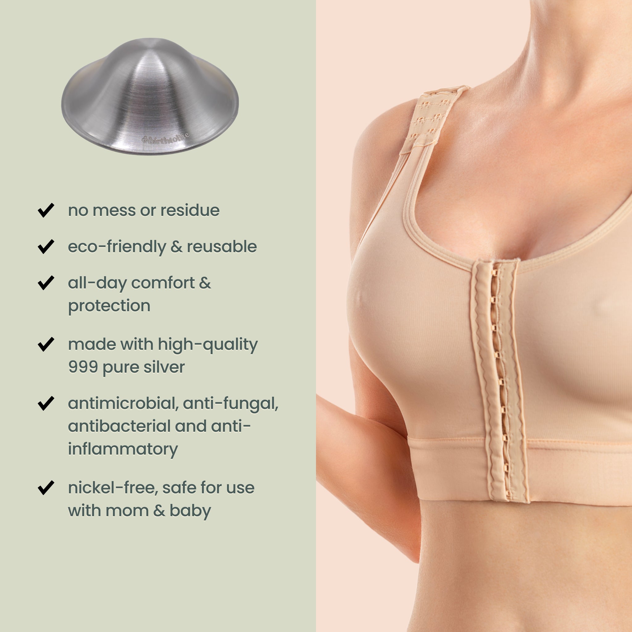 Sterling Silver Nursing Cups